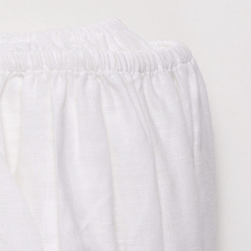 FALDÓN MAISON LINETT ELASTICADO LINO KING BLANCO - 2
