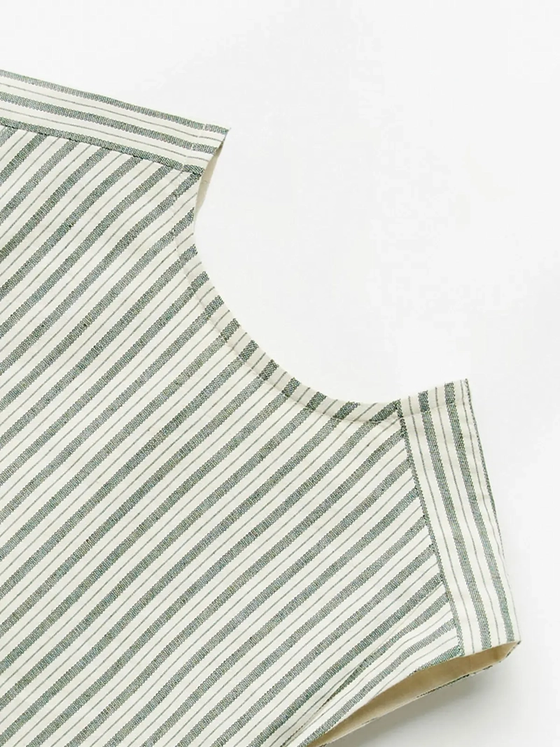 BLUSA MANGA LARGA NIÑA SFERA VERDE TOP RAYAS - 3