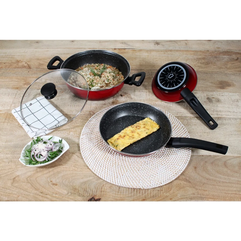 SARTÉN MAGEFESA 26CM CORAL DUE ACERO ROJO - 6