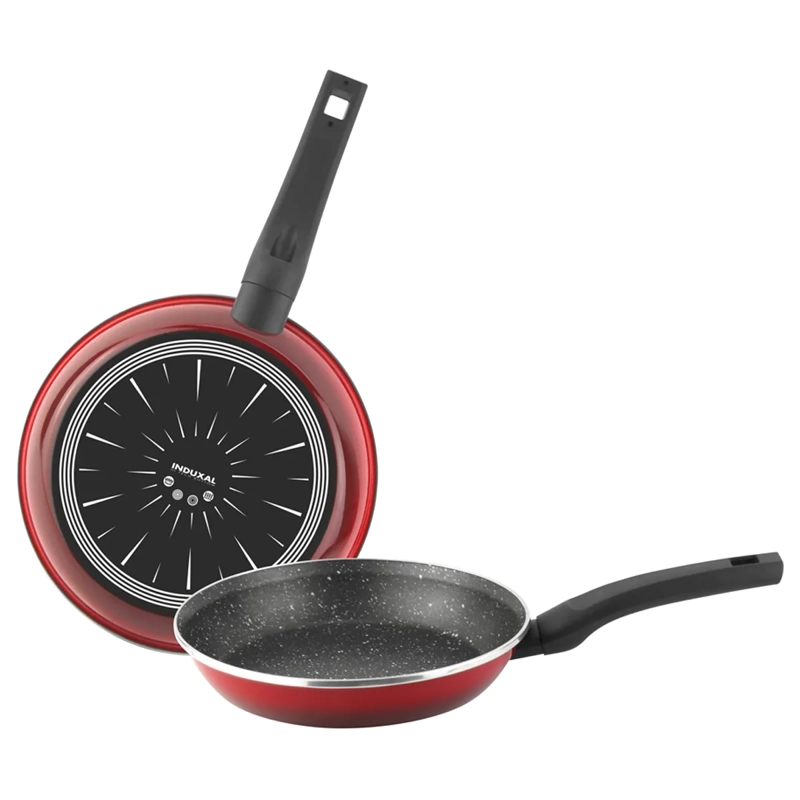 SARTÉN MAGEFESA SET 18-24CM CORAL DUE ACERO ROJO 2 PIEZAS - 1