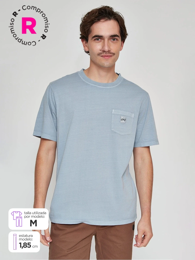 POLERA HOMBRE HALF MANGA CORTA ALGODÓN PRINT - 1