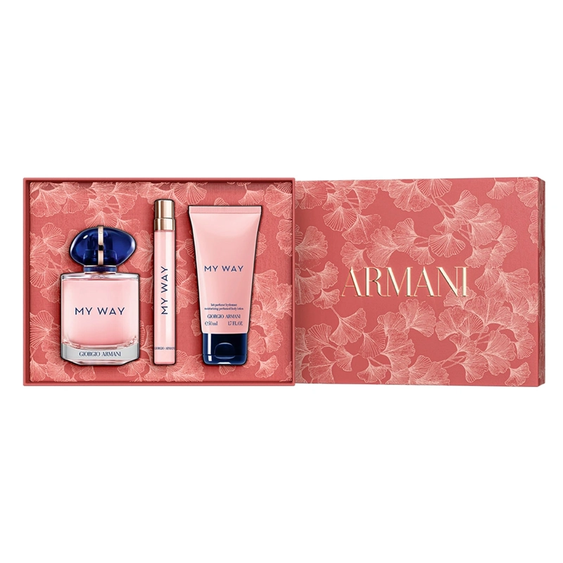 PERFUME GIORGIO ARMANI MY WAY MUJER EDP 90 ML + 10 ML + LOCIÓN CORPORAL 50 ML - 3