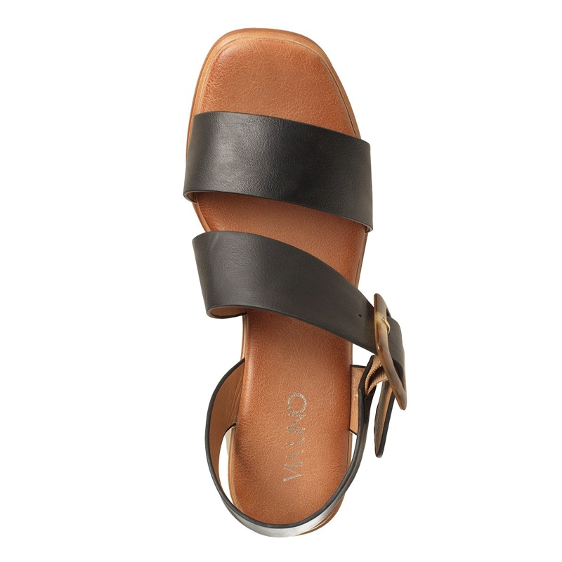 SANDALIAS MUJER VIA UNO NEGRA 22633614 - 3