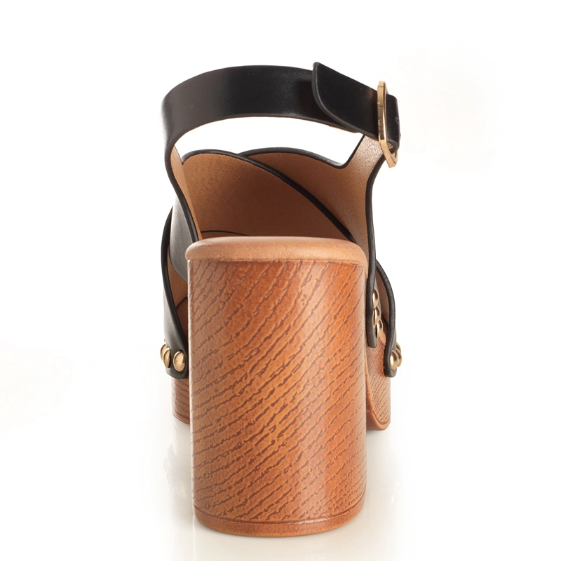 SANDALIAS MUJER VIA UNO NEGRO 22633620 - 4