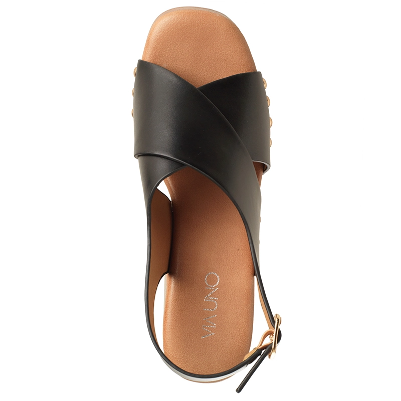 SANDALIAS MUJER VIA UNO NEGRO 22633620 - 3