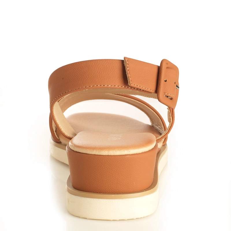 SANDALIAS MUJER VIA UNO CAMEL 22641609 - 3