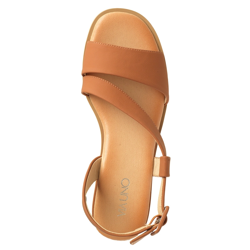 SANDALIAS MUJER VIA UNO CAMEL 22641609 - 4