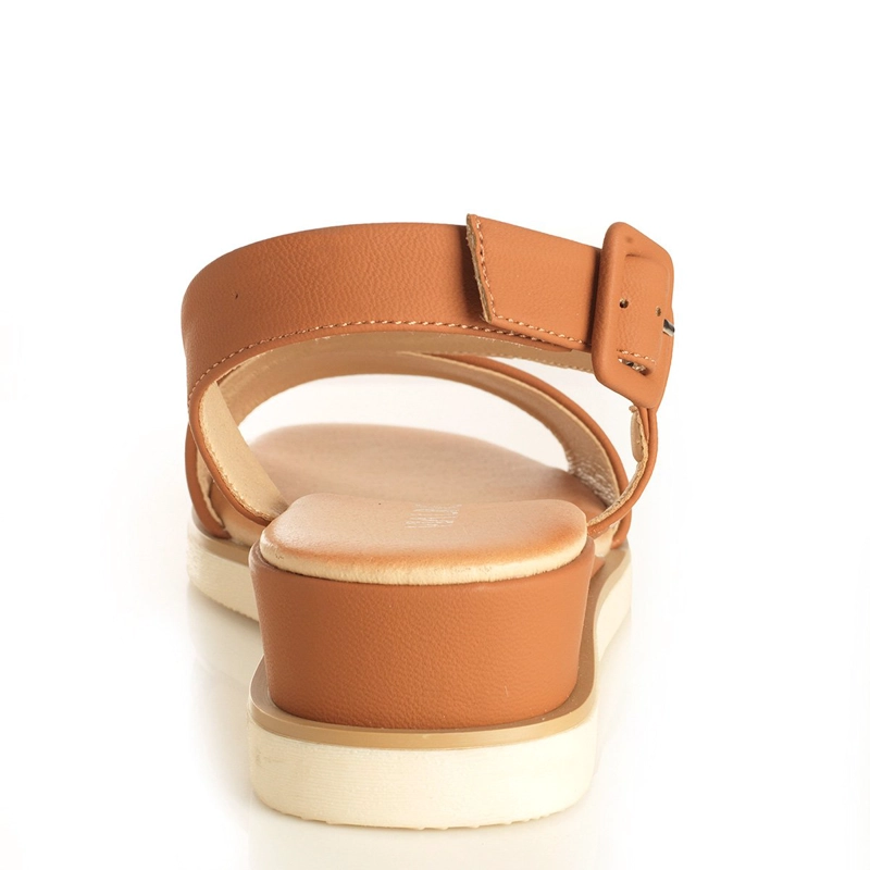 SANDALIAS MUJER VIA UNO CAMEL 22641609 - 3