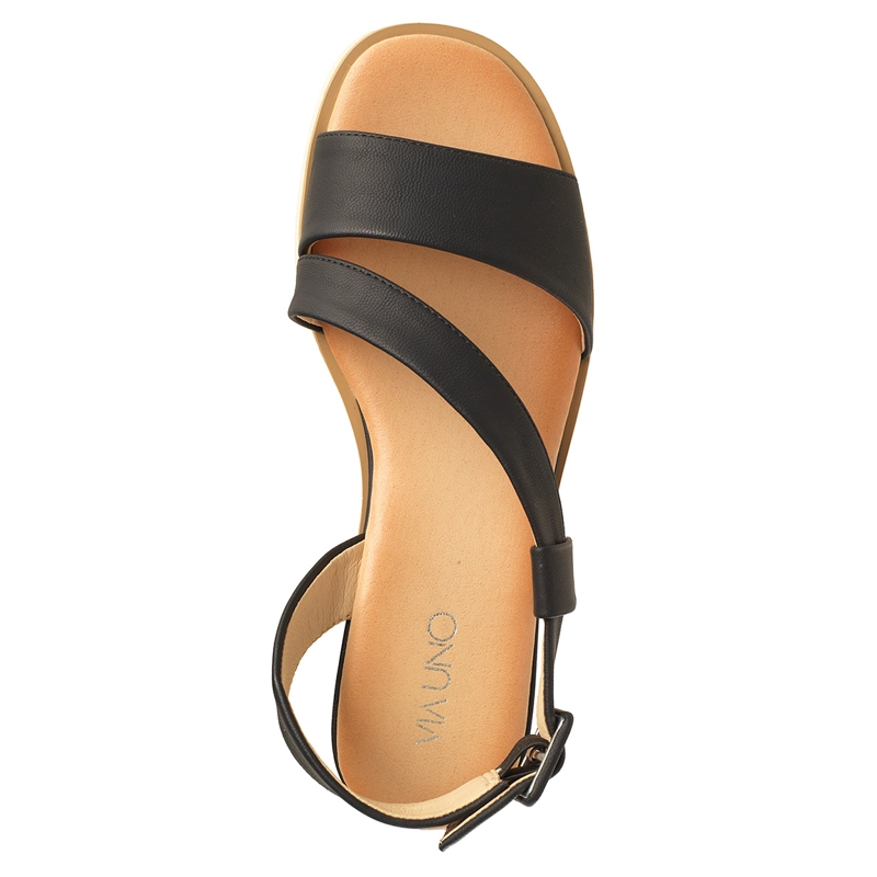SANDALIAS MUJER VIA UNO NEGRO 22641609 - 3