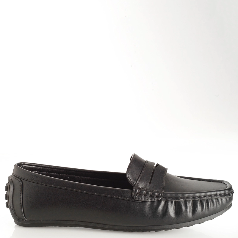 MOCASINES MUJER VIA UNO NEGRO 22601507  - 1