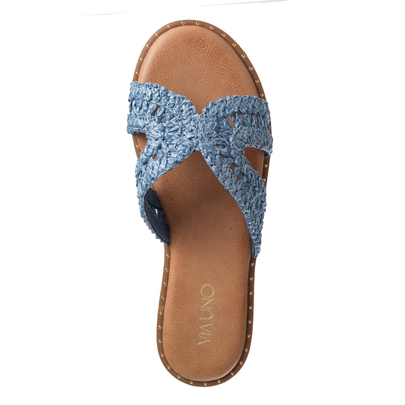 SANDALIAS MUJER VIA UNO AZUL 22601625 - 3