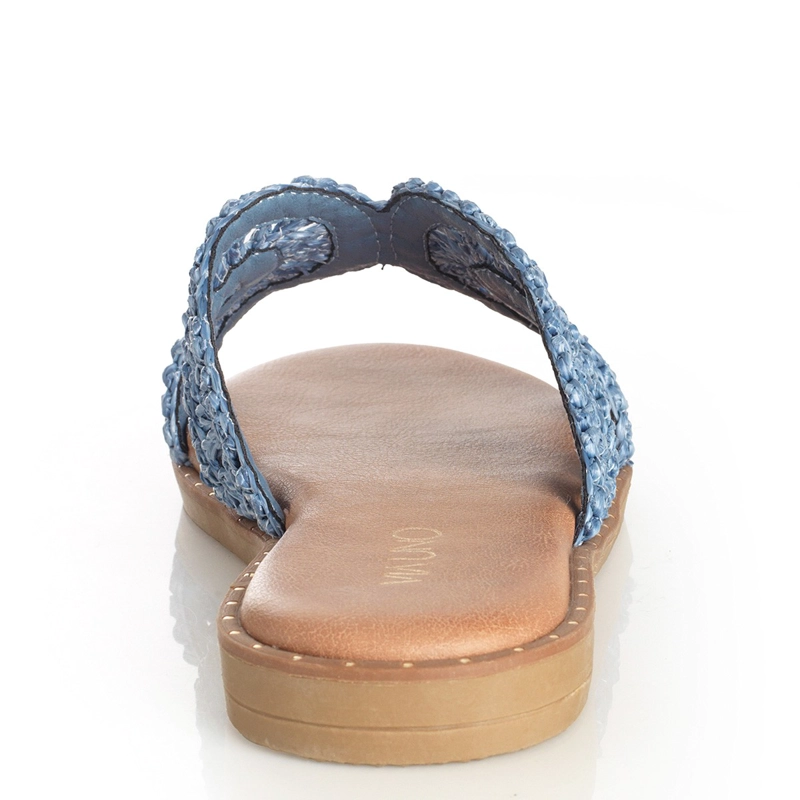 SANDALIAS MUJER VIA UNO AZUL 22601625 - 4
