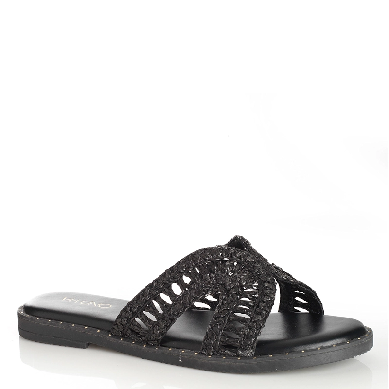 SANDALIAS MUJER VIA UNO NEGRO 22601625 - 2