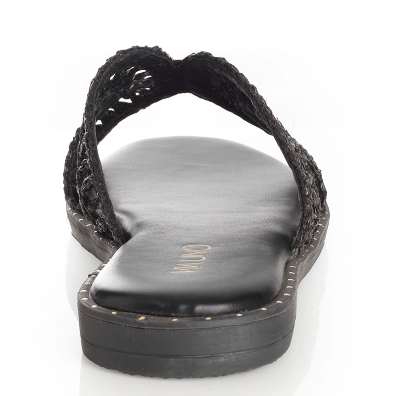 SANDALIAS MUJER VIA UNO NEGRO 22601625 - 4