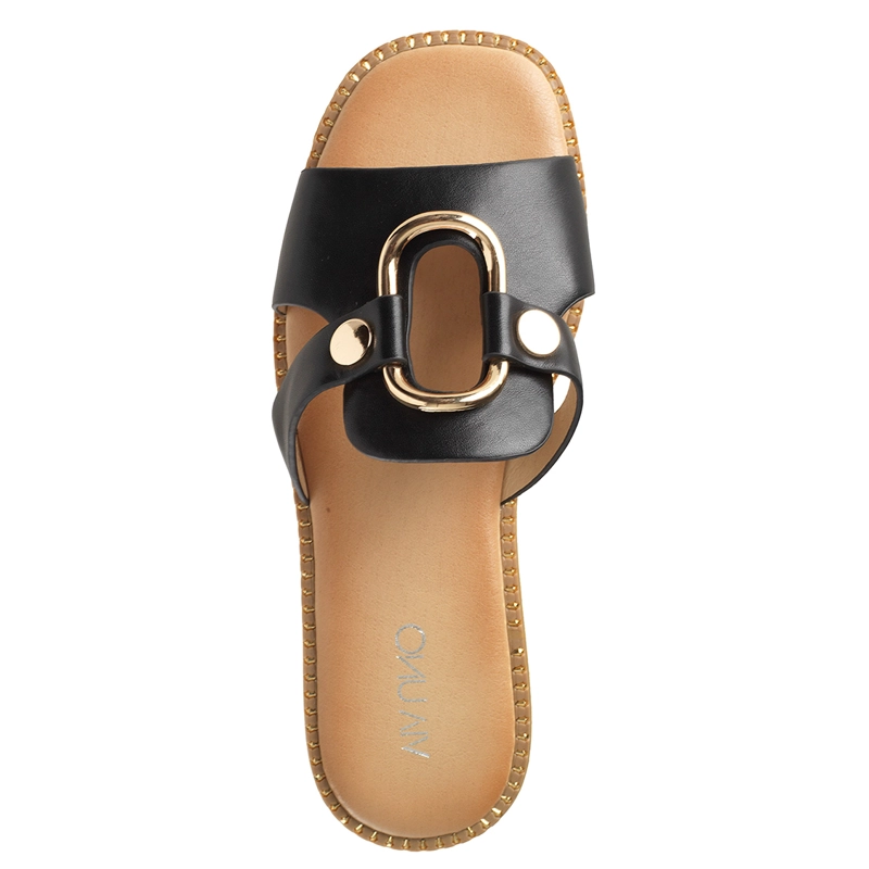 SANDALIAS MUJER VIA UNO NEGRO 22601633 - 3