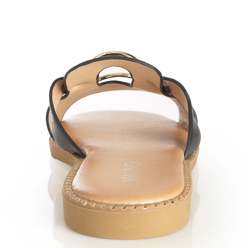 SANDALIAS MUJER VIA UNO NEGRO 22601633 - 4