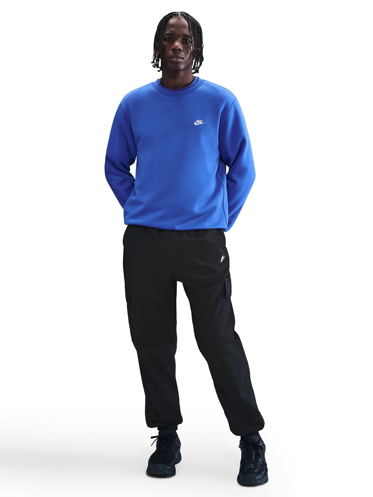 PANTALÓN BUZO CARGO HOMBRE NIKE NEGRO - 1