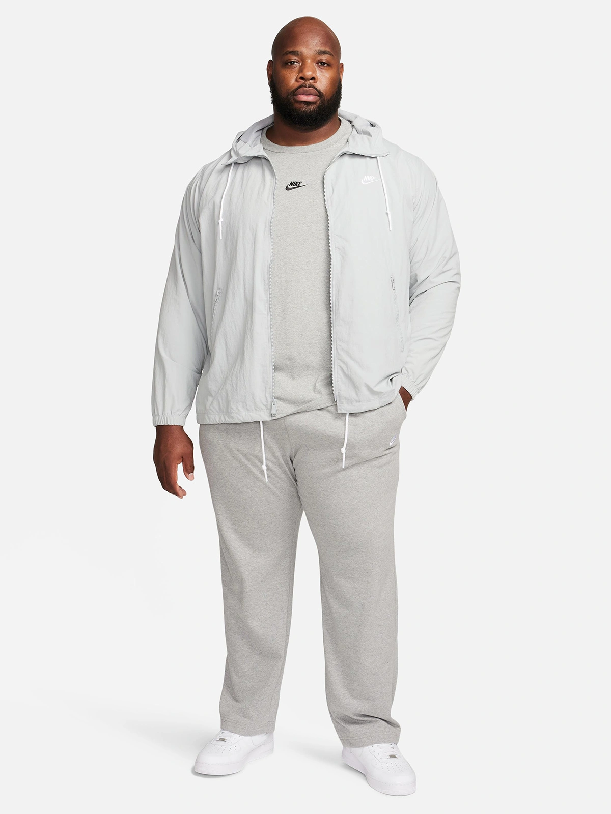 PANTALÓN DE BUZO HOMBRE NIKE FQ4332-063 ALGODÓN GRIS SPORTSWEAR CLUB - 5