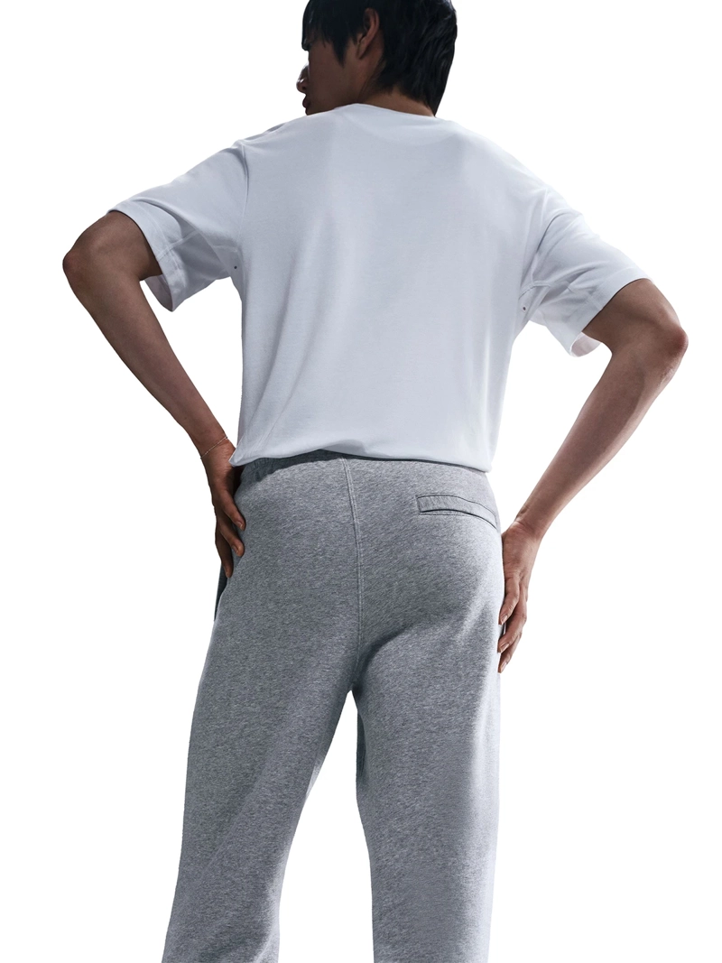 PANTALÓN DE BUZO HOMBRE NIKE FN3787-063 ALGODÓN GRIS CLUB - 3