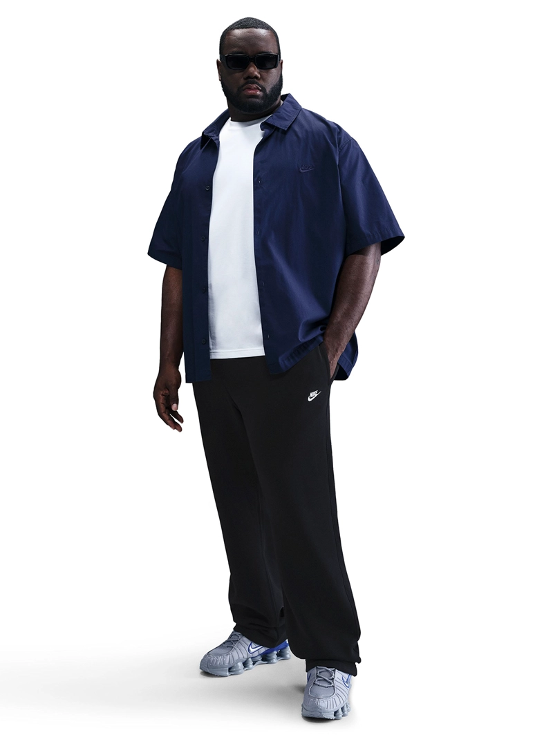PANTALÓN BUZO ALGODÓN HOMBRE NIKE NEGRO CLUB - 1