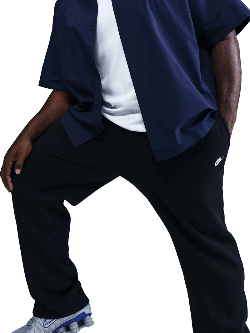 PANTALÓN BUZO ALGODÓN HOMBRE NIKE NEGRO CLUB - 3