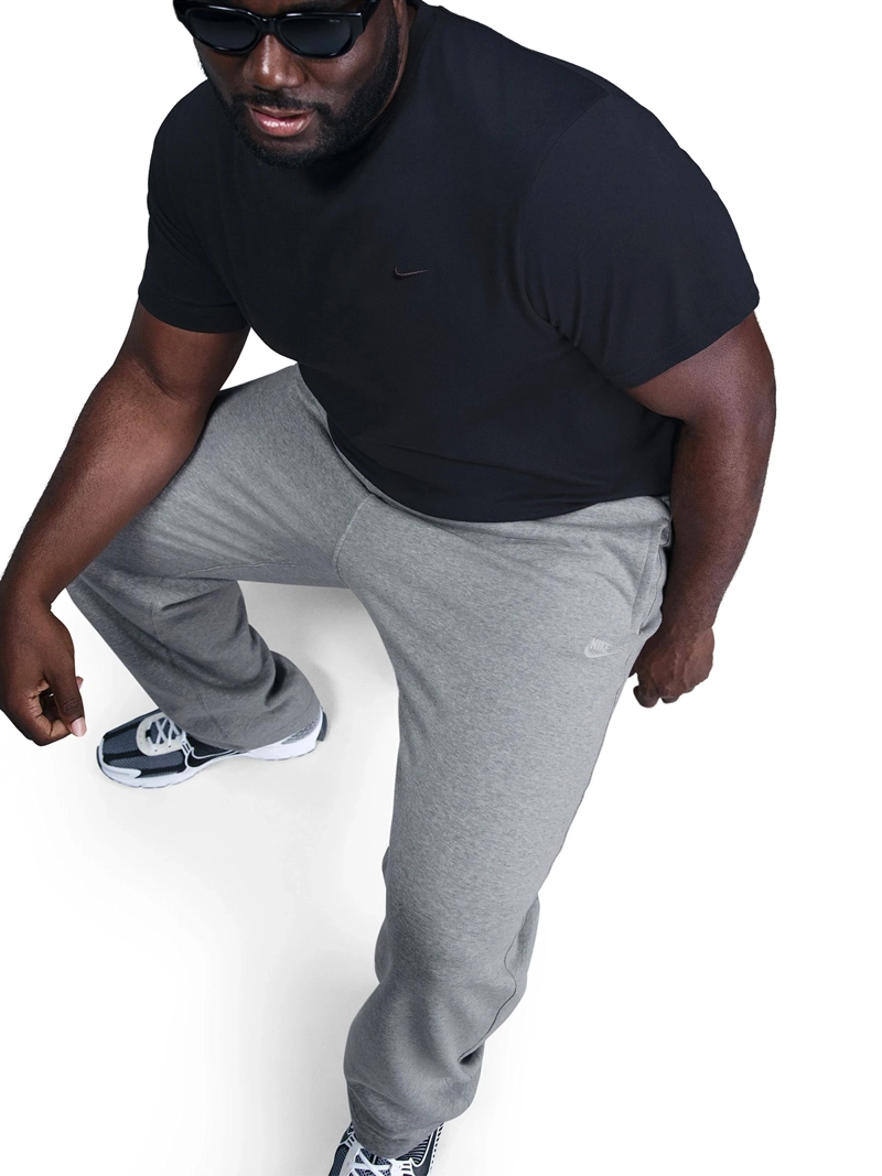 PANTALÓN BUZO ALGODÓN HOMBRE NIKE GRIS CLUB - 3