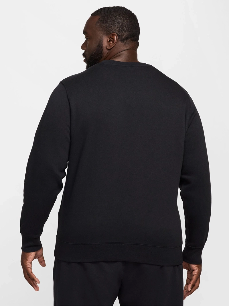 POLERÓN HOMBRE NIKE FN3886-010 NEGRO CUELLO REDONDO CLUB - 4