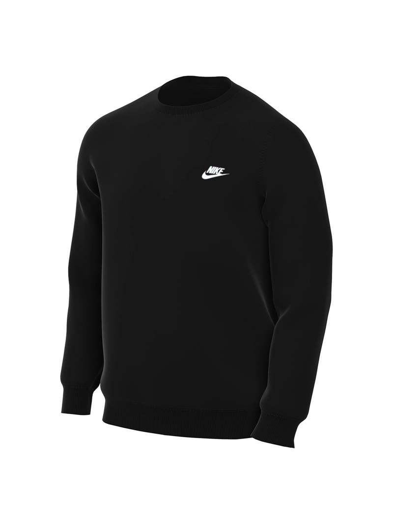 POLERÓN HOMBRE NIKE FN3886-010 NEGRO CUELLO REDONDO CLUB - 1