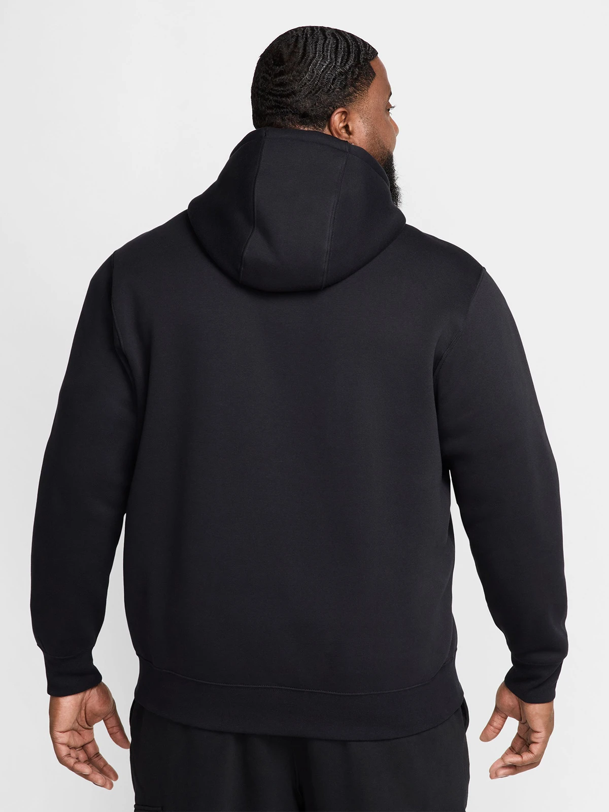 POLERÓN CON CIERRE HOMBRE NIKE FN3861-010 NEGRO CLUB - 2