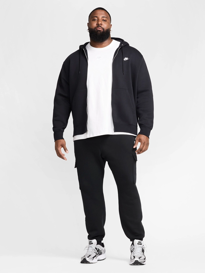 POLERÓN CON CIERRE HOMBRE NIKE FN3861-010 NEGRO CLUB - 7