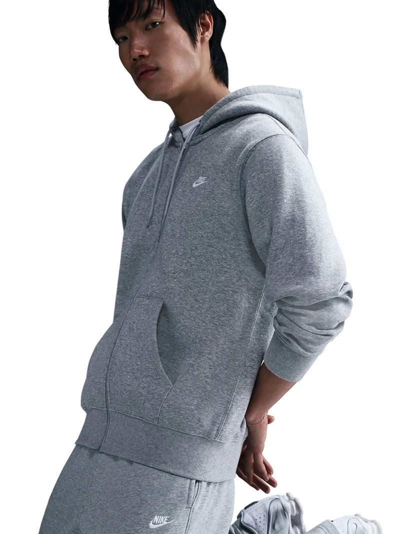 POLERÓN CON CIERRE HOMBRE NIKE FN3861-063 GRIS CLUB - 3