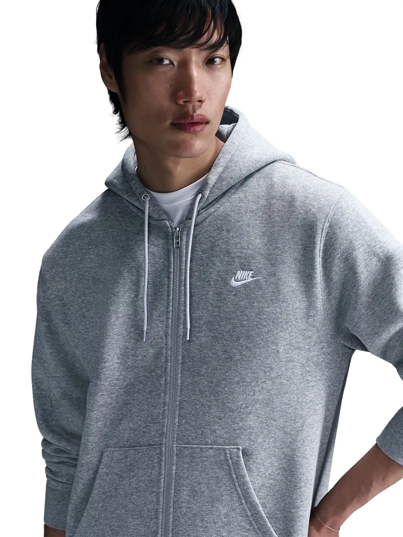 POLERÓN CON CIERRE HOMBRE NIKE FN3861-063 GRIS CLUB - 5