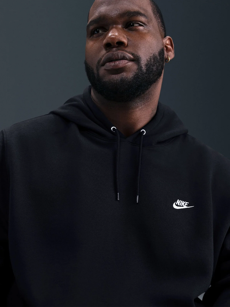 POLERÓN ALGODÓN HOMBRE NIKE NEGRO CLUB - 3