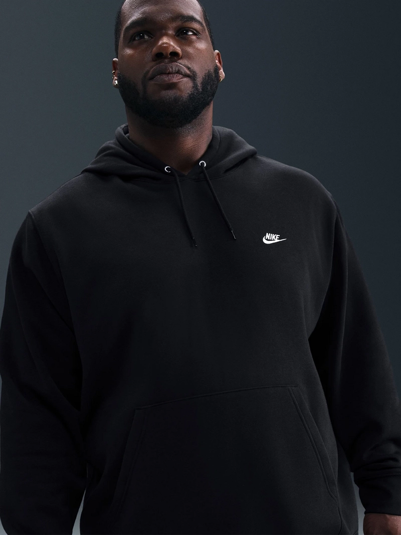 POLERÓN ALGODÓN HOMBRE NIKE NEGRO CLUB - 5