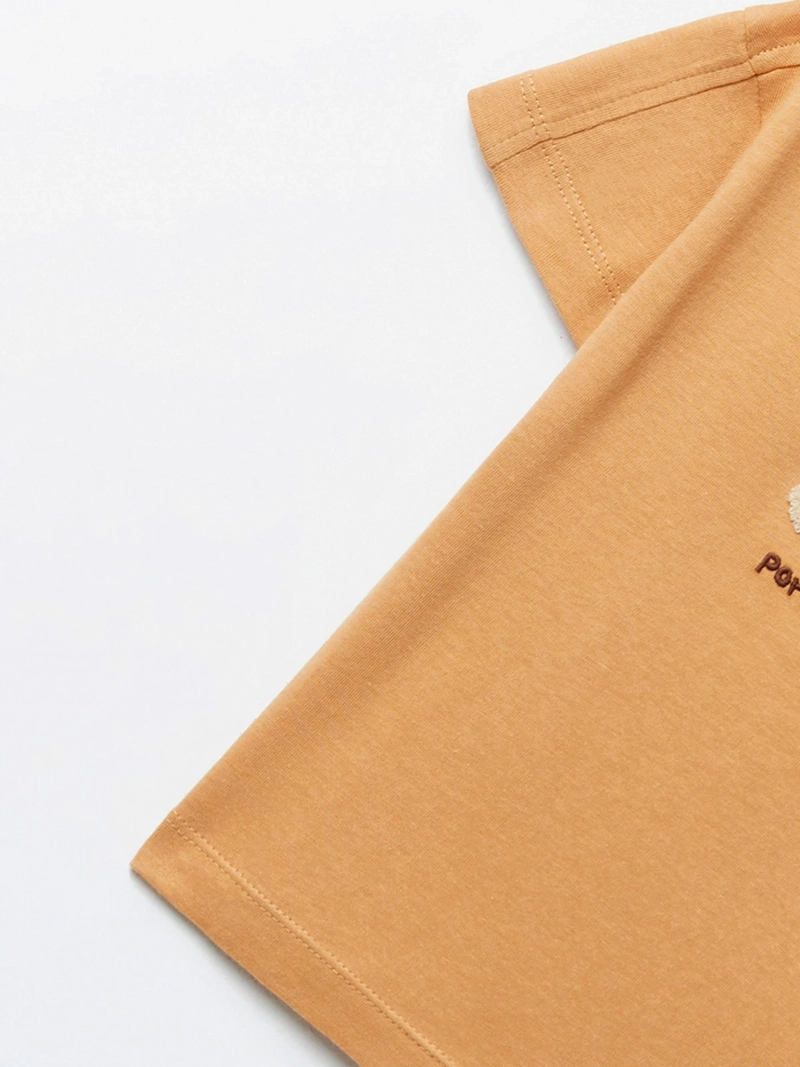 POLERA MANGA CORTA ALGODÓN NIÑO SFERA COBRE ESTAMPADA ERIZO - 3