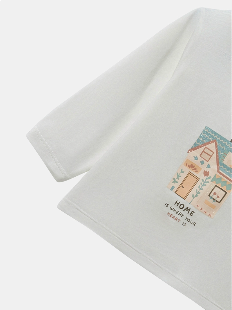 POLERA MANGA LARGA ALGODÓN NIÑA SFERA BLANCO - 2