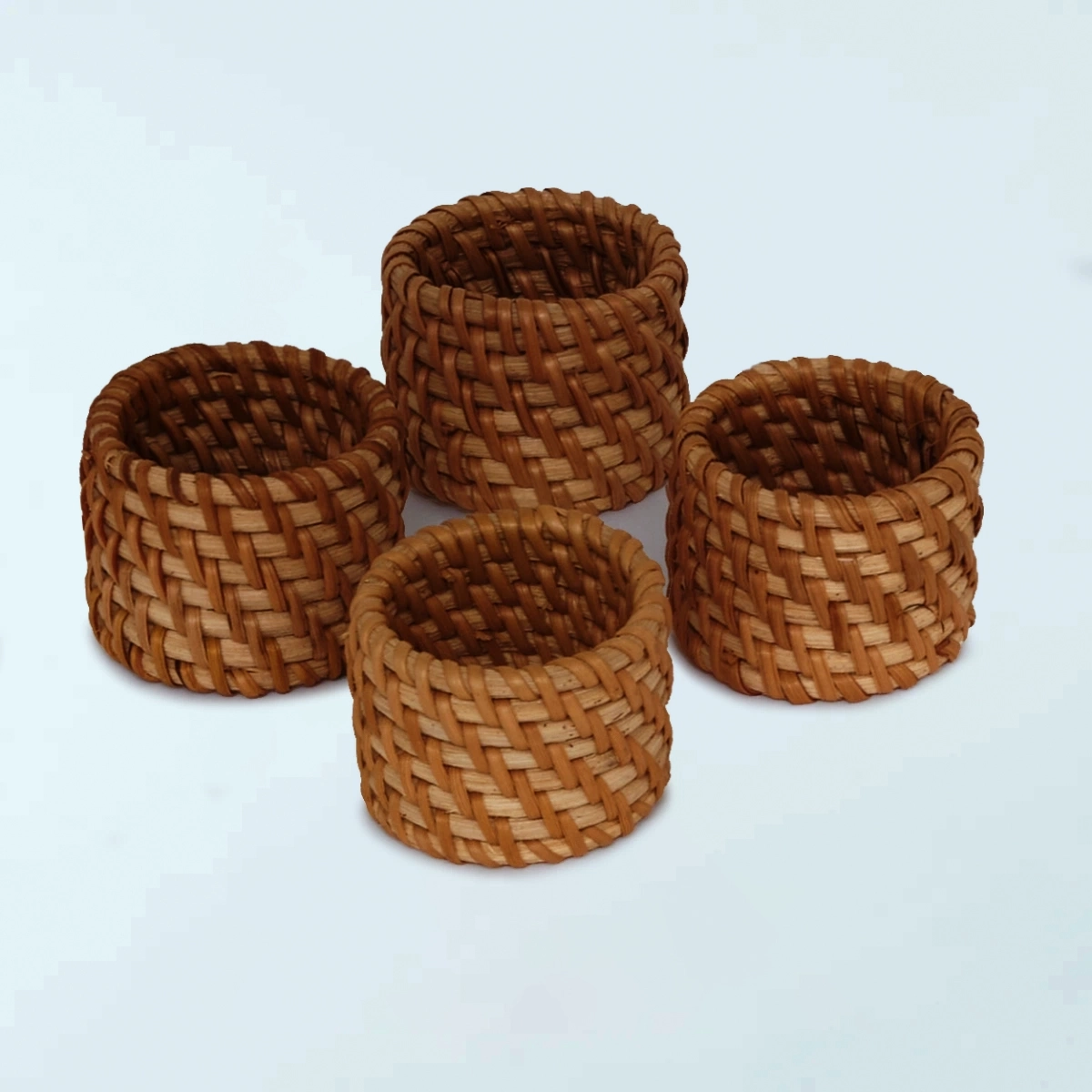 SET X4 INDIVIDUALES RATTAN AZUL - 1