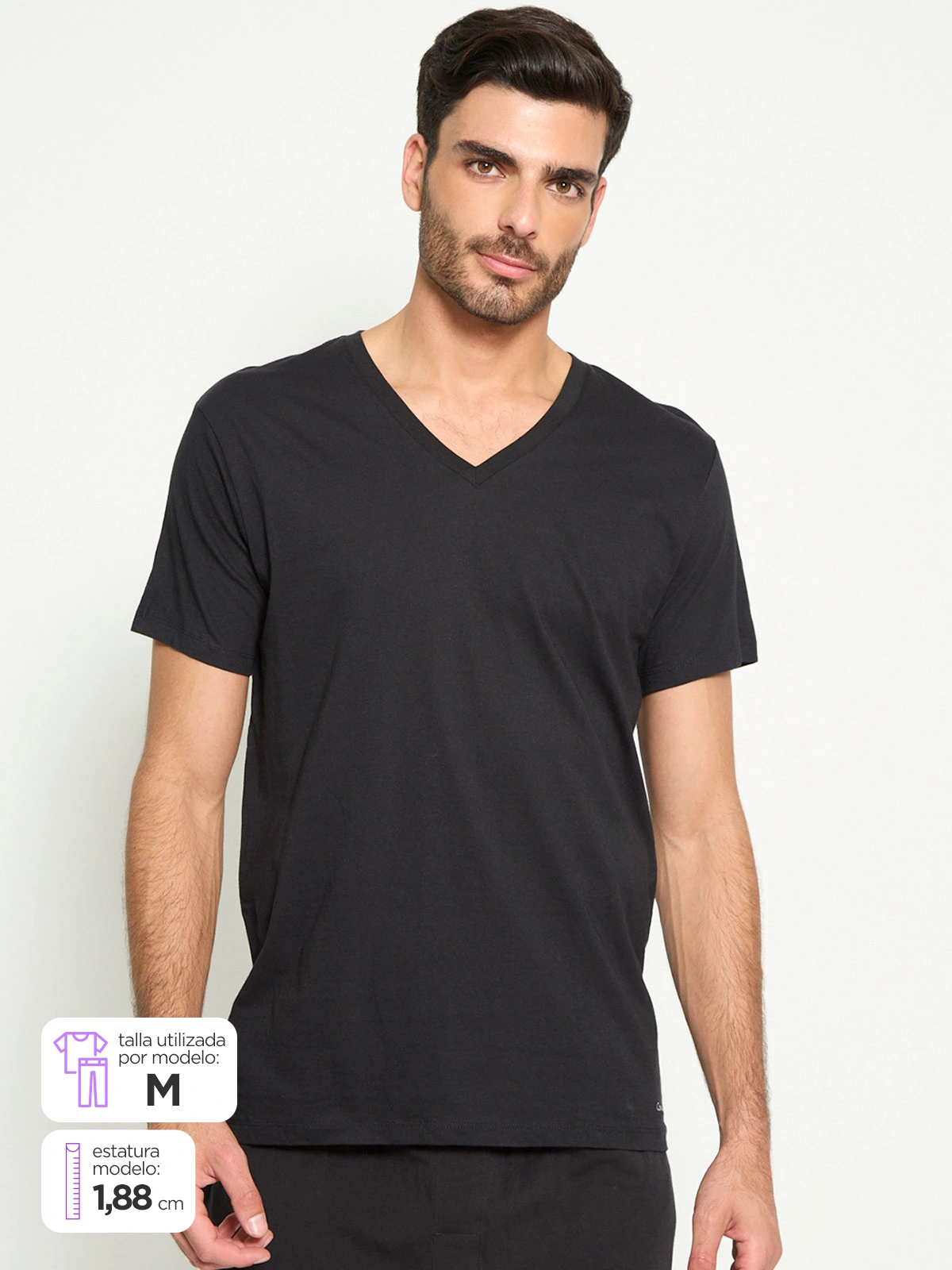 PACK X3 CAMISETA HOMBRE CALVIN KLEIN ALGODÓN  - 1