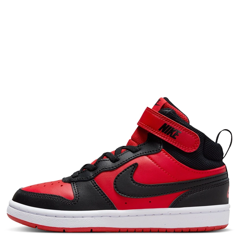 ZAPATILLAS UNISEX INFANTIL NIKE CASUALES ROJO COURT BOROUGH MID 2 BPV