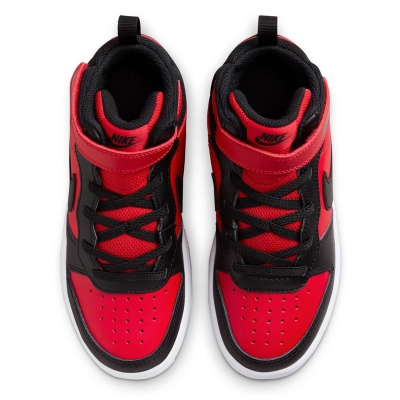 ZAPATILLAS UNISEX INFANTIL NIKE CASUALES ROJO COURT BOROUGH MID 2 BPV - 4