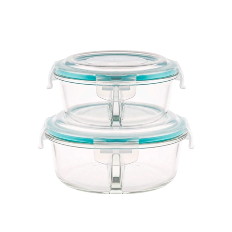 SET X2 TAPERS RIPLEY HOME REDONDO VIDRIO CON DIVISIÓN - 1