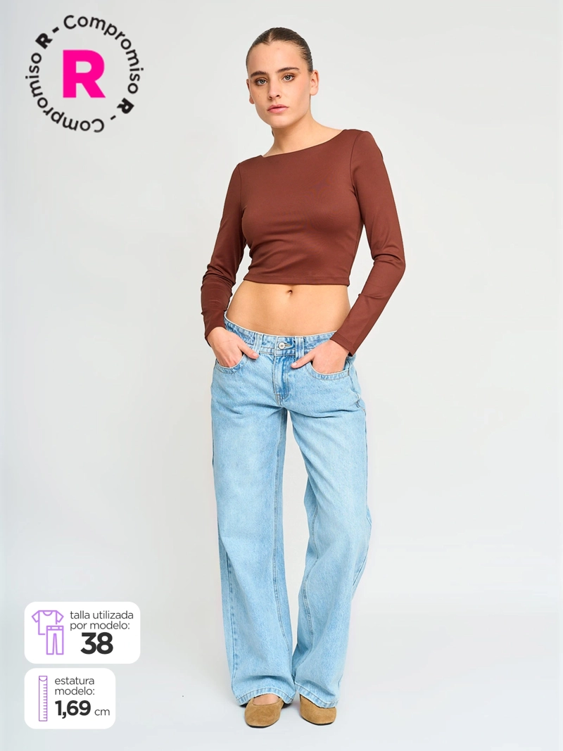JEANS ALGODÓN WIDELEG MUJER INDEX - 2