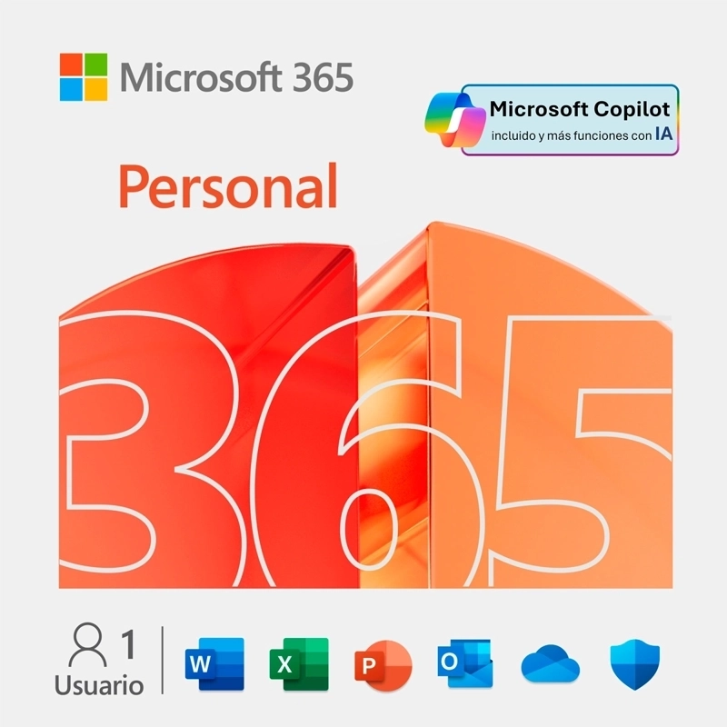 SOFTWARE MICROSOFT OFFICE 365 PERSONAL 12 MESES DIGITAL - 1