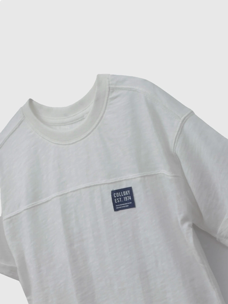 POLERA MANGA CORTA NIÑO COLLOKY CORTE - 3