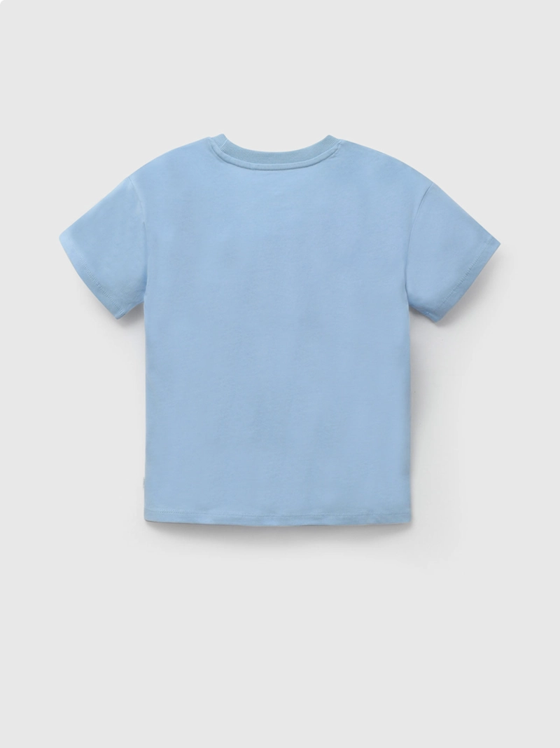 POLERA MANGA CORTA NIÑO COLLOKY CELESTE - 2