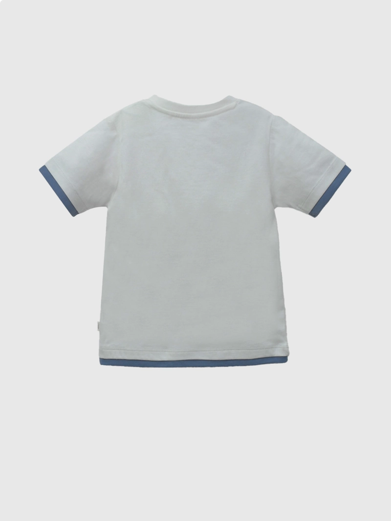 POLERA MANGA CORTA NIÑO COLLOKY ELEFANTE BLANCO - 2