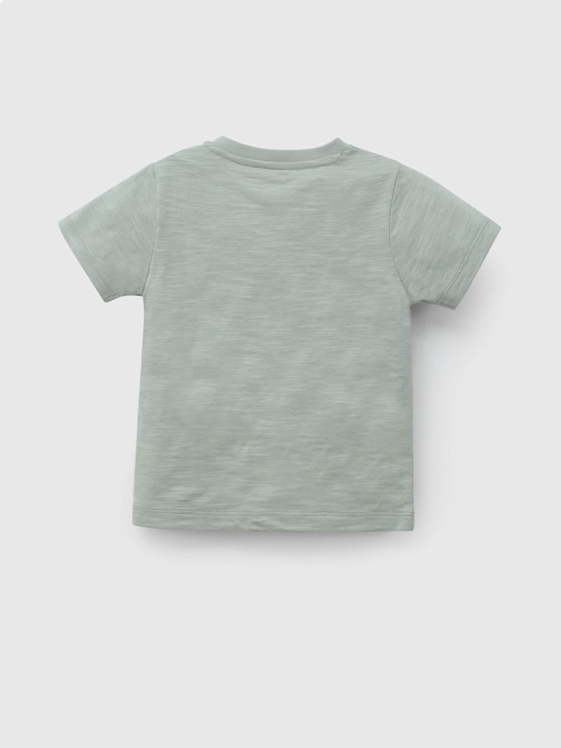 POLERA MANGA CORTA NIÑO COLLOKY POCKET MENTA   - 2