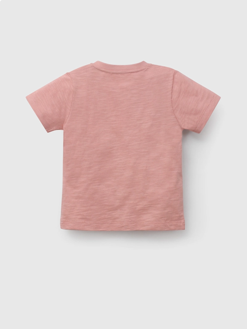 POLERA MANGA CORTA NIÑO COLLOKY POCKET ROSA  - 2