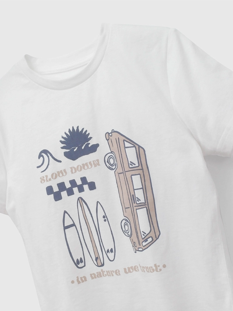 POLERA MANGA CORTA NIÑO COLLOKY COMBI BLANCO - 3