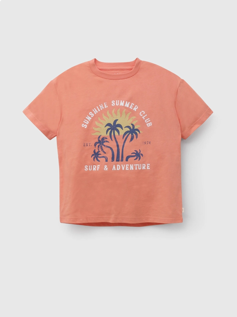 POLERA MANGA CORTA NIÑO COLLOKY SUNSET SANDÍA - 1